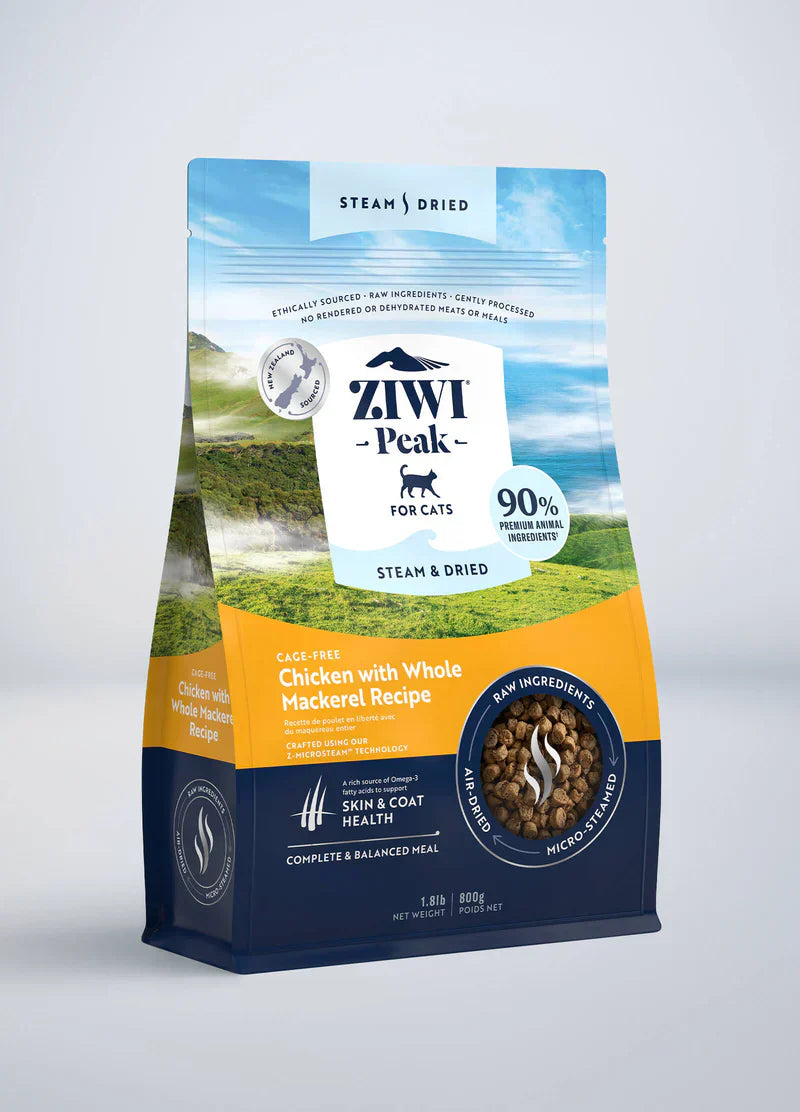 ZIWI - Steam & Dried Chicken with Whole Mackerel Recipe Cat Food 800g image 0