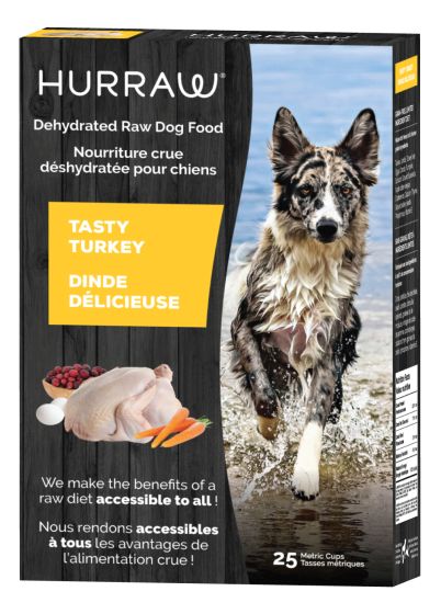 Hurraw - Turkey Dehydrated Raw Dog Food 25 metric cups