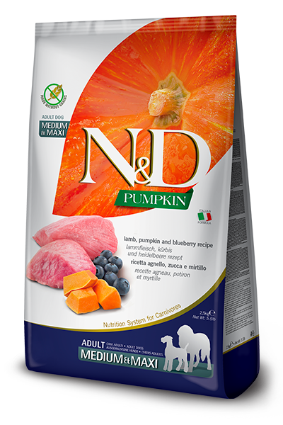 Farmina N&D Pumpkin - Lamb & Blueberry Med/Maxi Dog Food 12kg