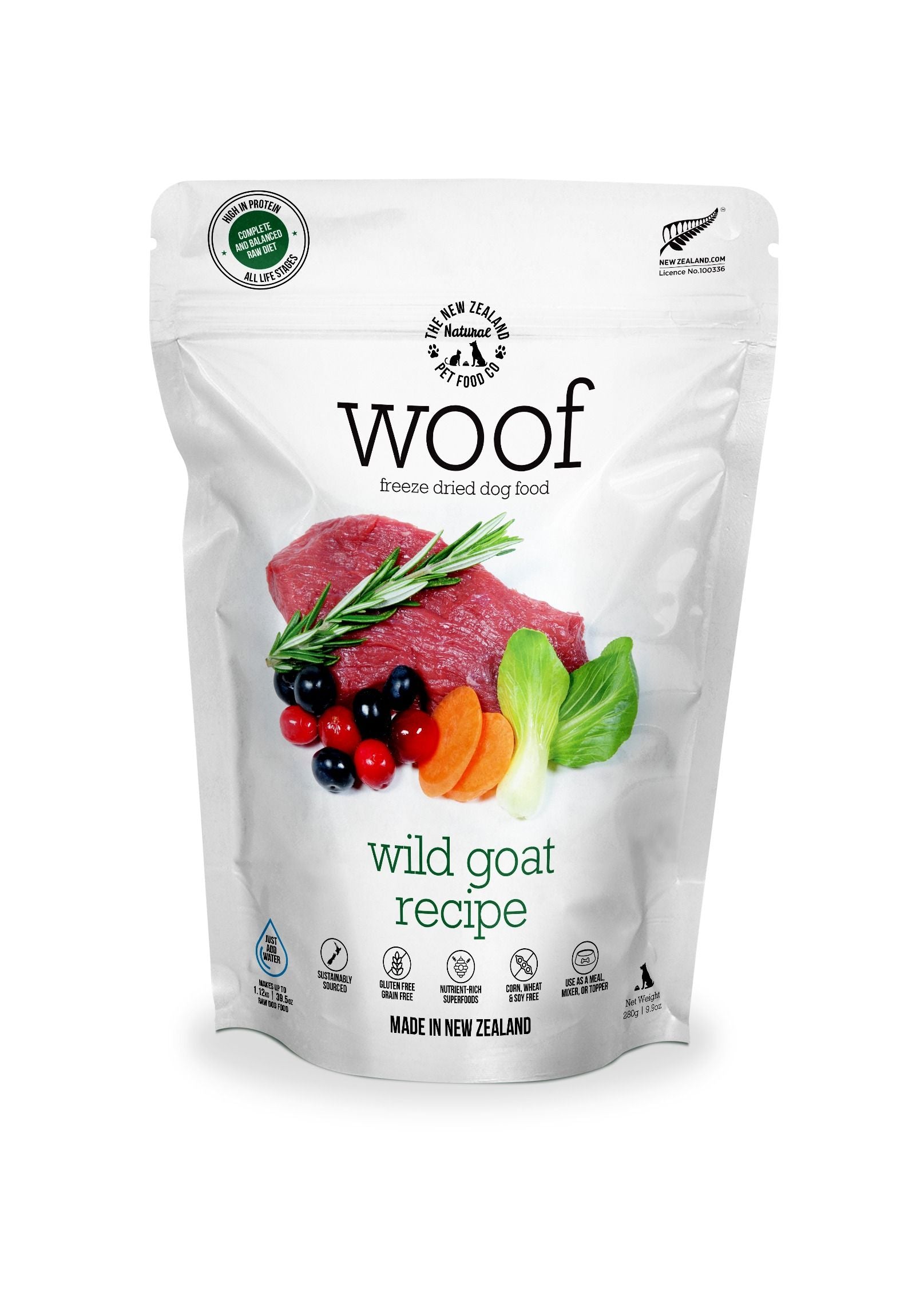NZPF Woof Goat - 280g