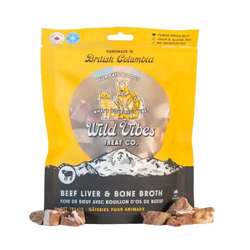 Wild Vibes - Beef Liver & Bone Broth Treats 80g Bone Broth 80g