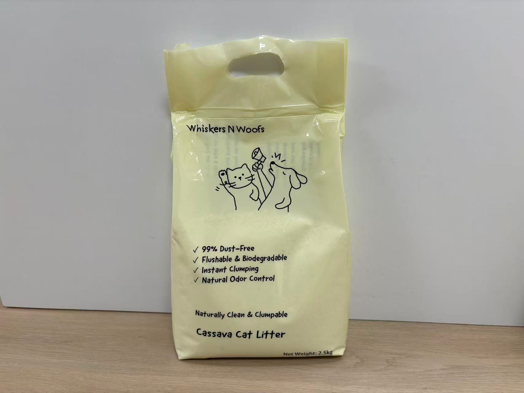 WhiskersNWoofs - Tofu+Cassava/Cassava Cat Litter 2.5kg