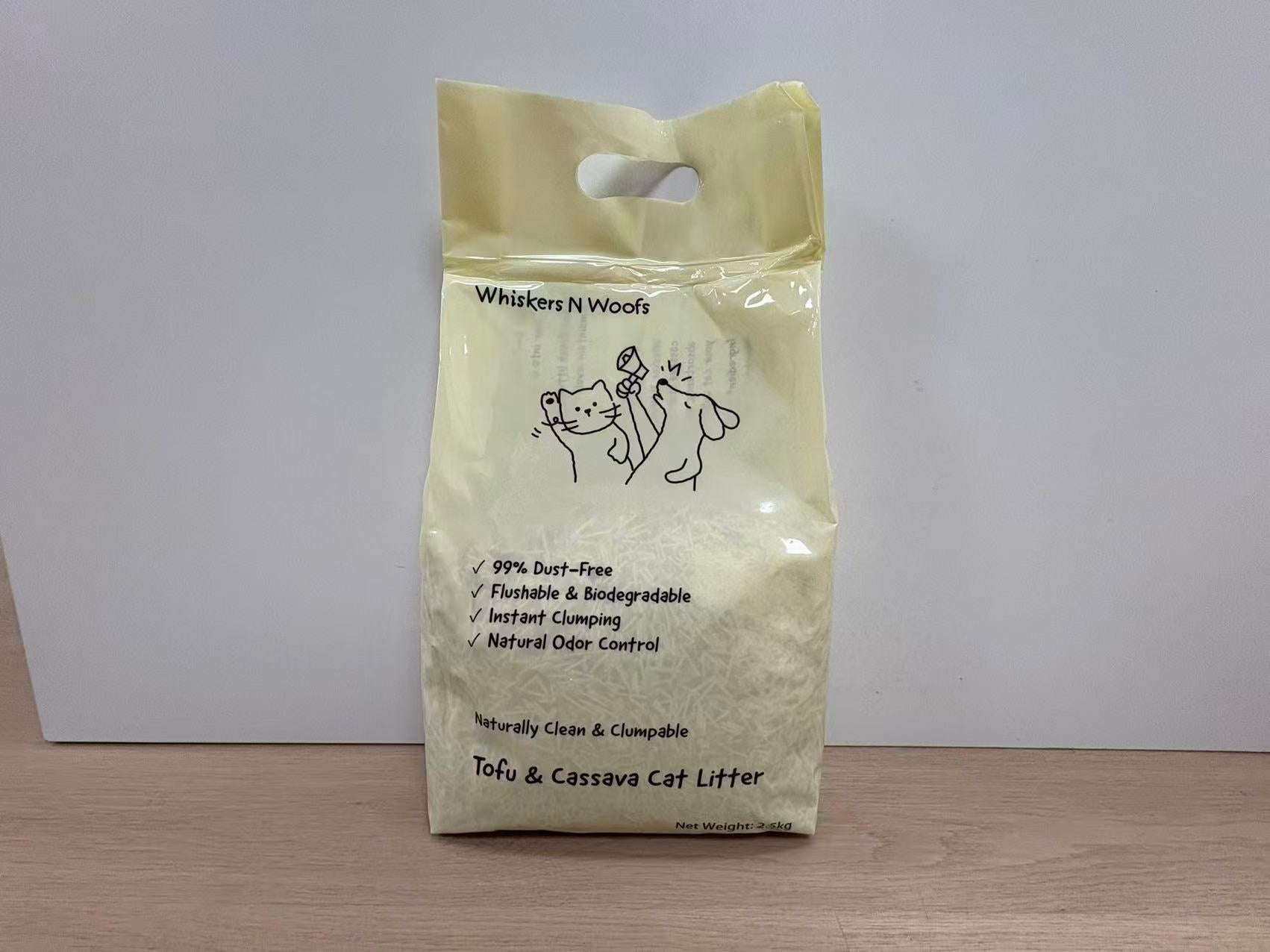 WhiskersNWoofs - Tofu+Cassava/Cassava Cat Litter 2.5kg