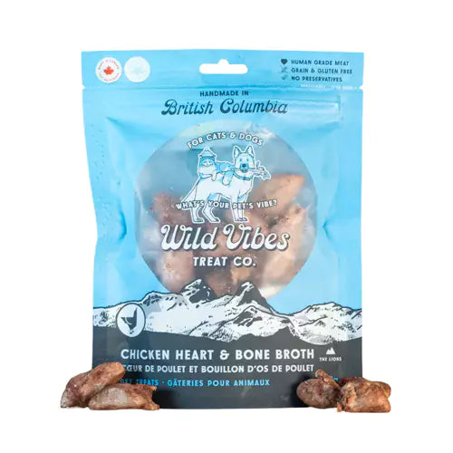Wild Vibes - Chicken Heart & Bone Broth Treats 68g