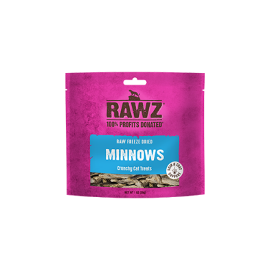 RAWZ - Raw Freeze Dried Minnows Crunchy Cat Treats 1oz