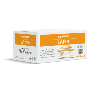 Back2Raw - Complete Lamb Recipe Frozen Dog Food 12lb