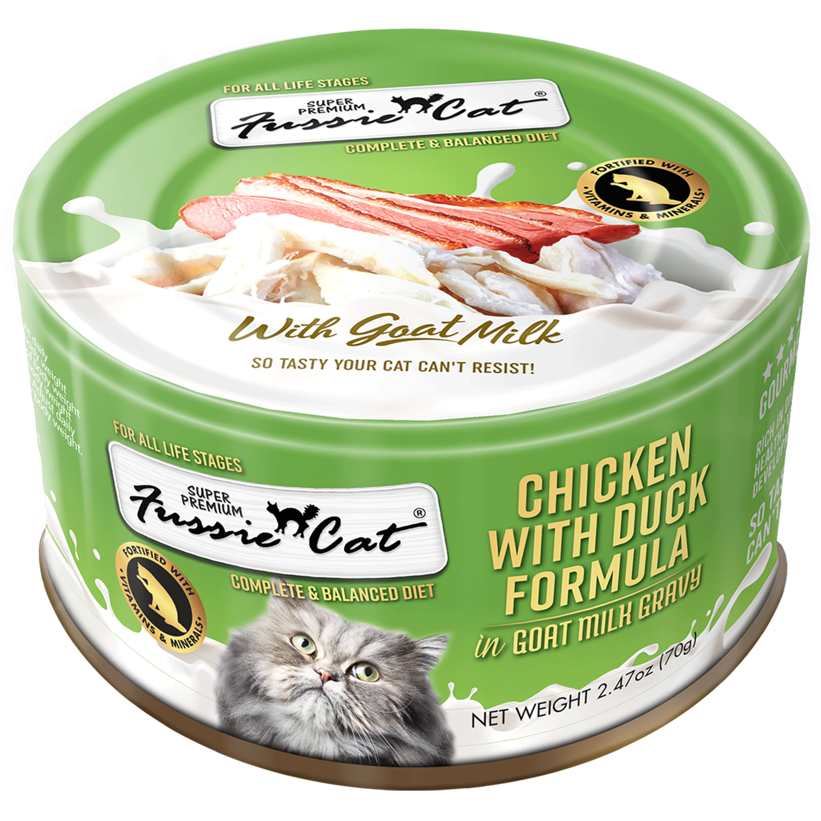 Fussie Cat - Chicken/Duck in goat milk 70g image 0